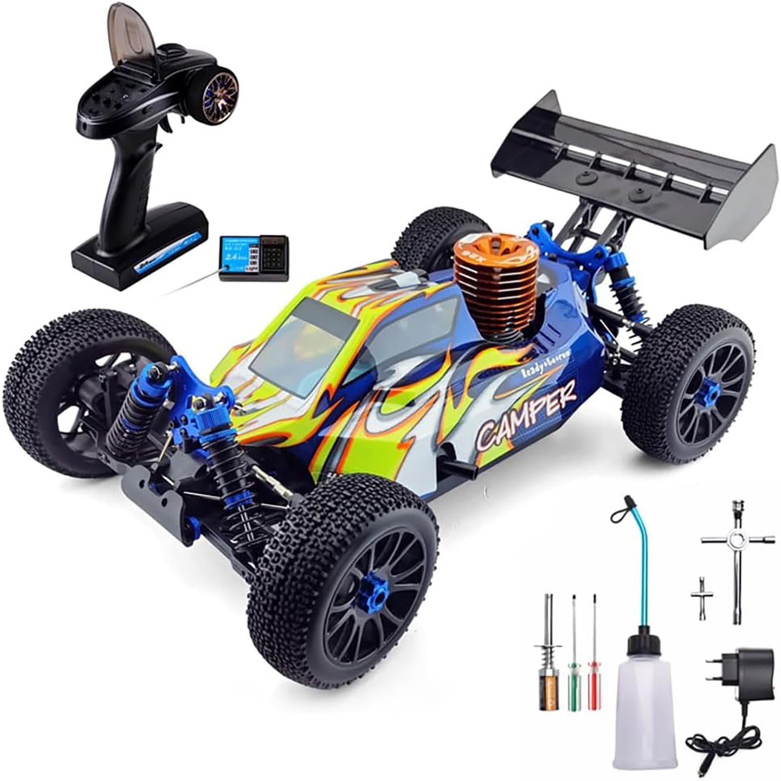 N*T様 UPZ RC10 266/287mm 1/8 RC Truck for Adult 90KM/H 4WD Gas Powered RC Car 94970 26CXP